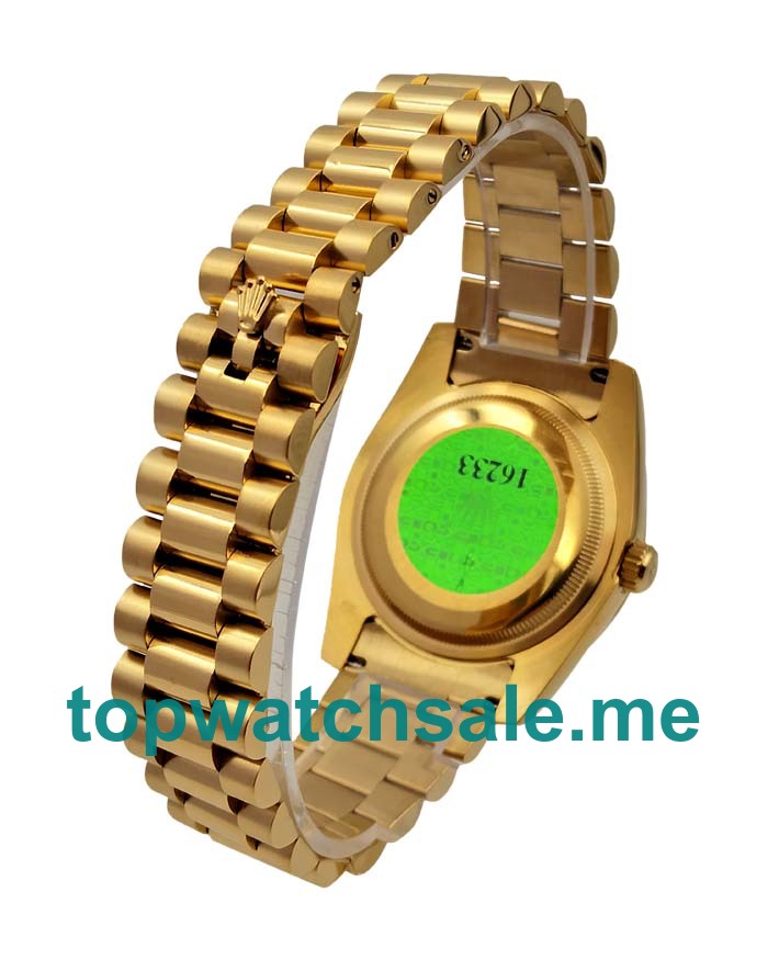 UK Golden Dials Gold Rolex Lady-Datejust 179138 Replica Watches