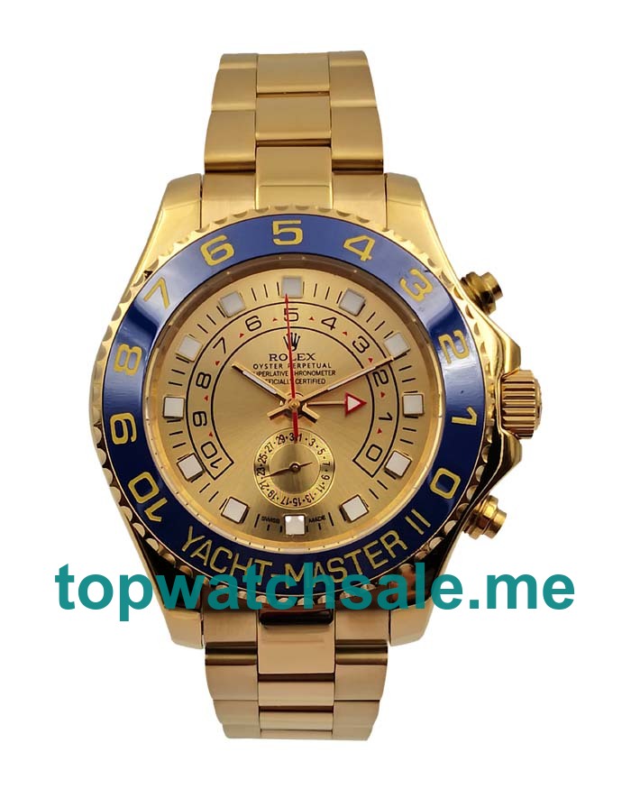 UK Champagne Dials Gold Rolex Yacht-Master II 116688 Replica Watches
