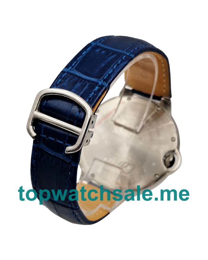 UK Blue Dials Steel Cartier Ballon Bleu W6920059 Replica Watches