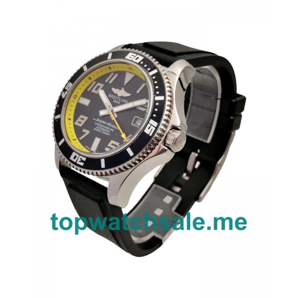 UK Black Dials Steel Breitling Superocean A1736402 Replica Watches
