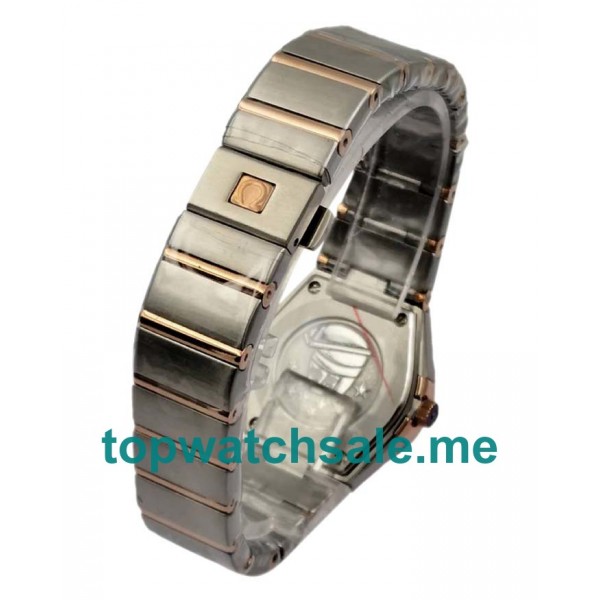 UK Brown Dials Steel And Rose Gold Omega Constellation 131.20.28.60.63.001 Replica Watches