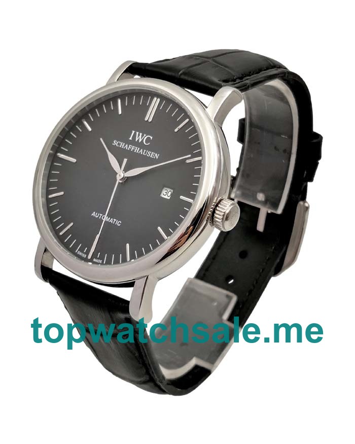 Black Dials Replica IWC Portofino IW356308 41.5 MM Automatic Watches UK