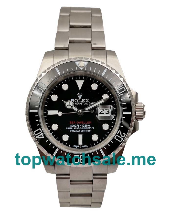 UK Black Dials Steel Rolex Sea-Dweller 126600 Replica Watches
