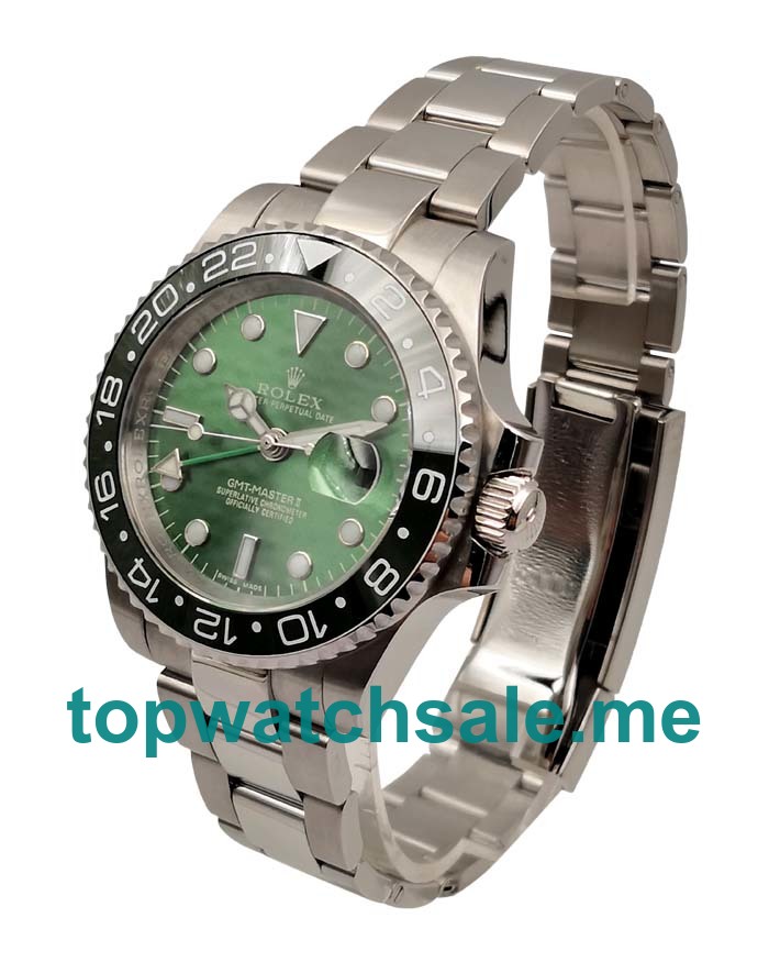 UK Green Dials Steel Rolex GMT-Master II 116710 LN Replica Watches