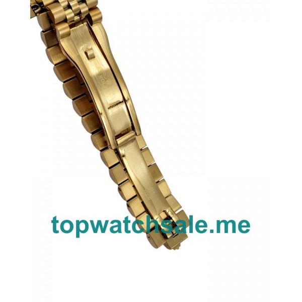 UK Black Dials Gold Rolex Datejust 116238 Replica Watches