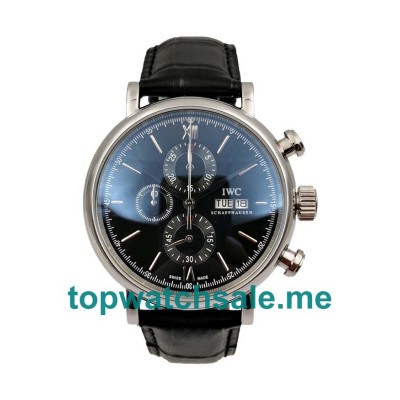 UK Black Dials Steel IWC Portofino IW391029 Replica Watches