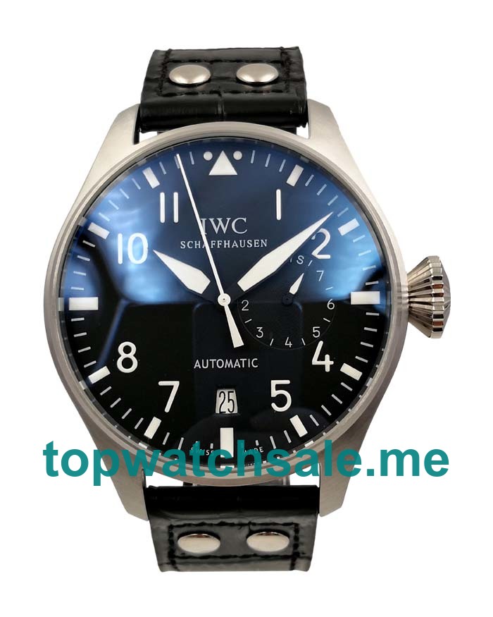 UK Black Dials Steel IWC Big Pilots IW500912 Replica Watches