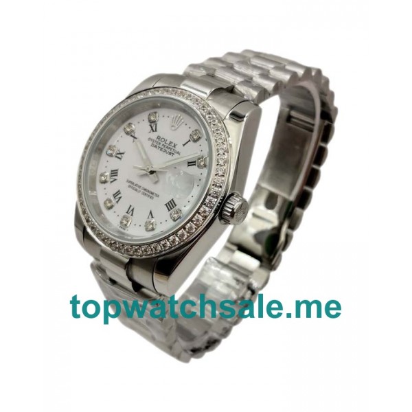 UK White Dials Steel Rolex Datejust 116244 Replica Watches