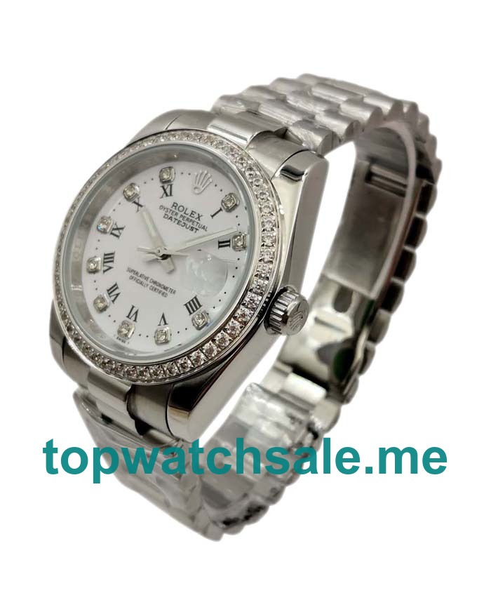 UK White Dials Steel Rolex Datejust 116244 Replica Watches