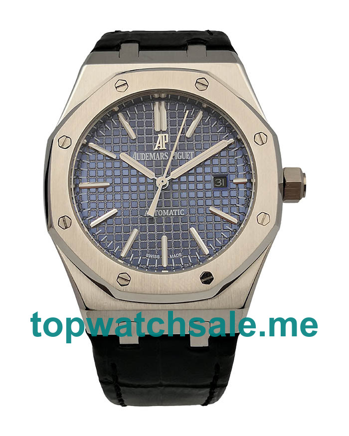 UK Blue Dials Steel Audemars Piguet Royal Oak 15400ST Replica Watches