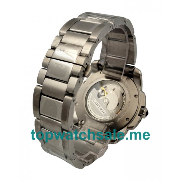 UK Silver Dials Steel Calibre De Cartier W7100015 Replica Watches