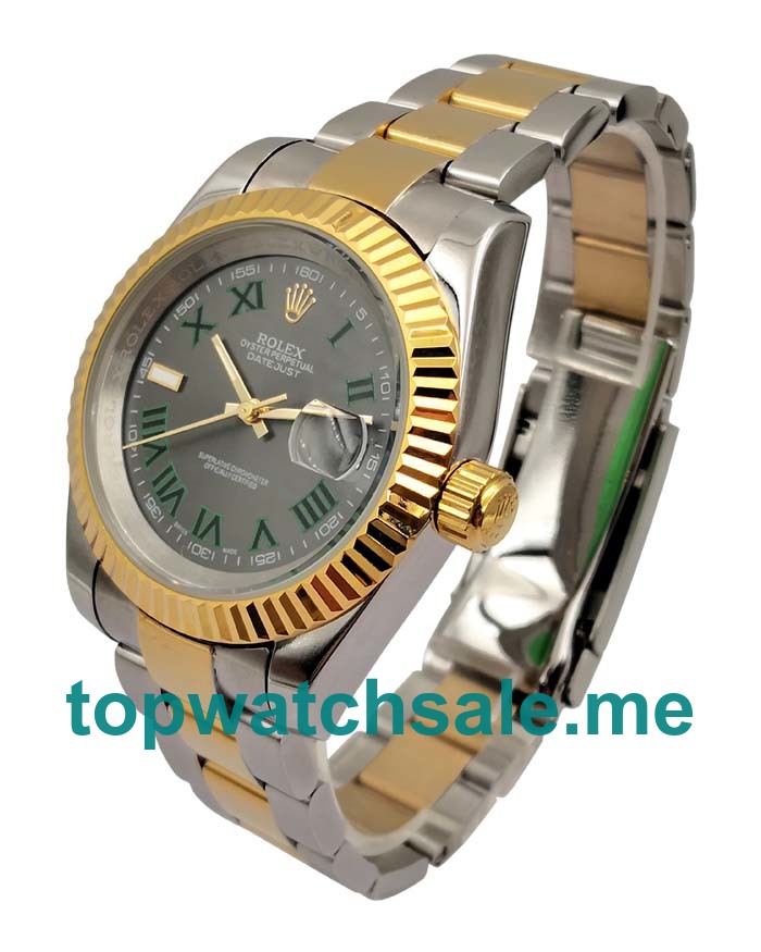 UK Gray Dials Steel And Gold Rolex Datejust 116333 Replica Watches
