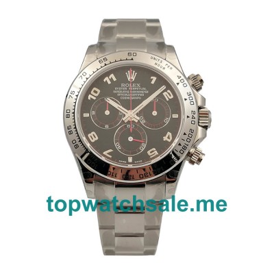 UK Black Dials Steel Rolex Daytona 116509 Replica Watches
