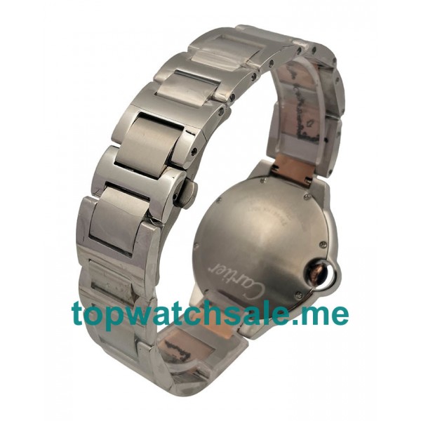 UK Silver Dials Steel And Rose Gold Cartier Ballon Bleu W69009Z3 Replica Watches