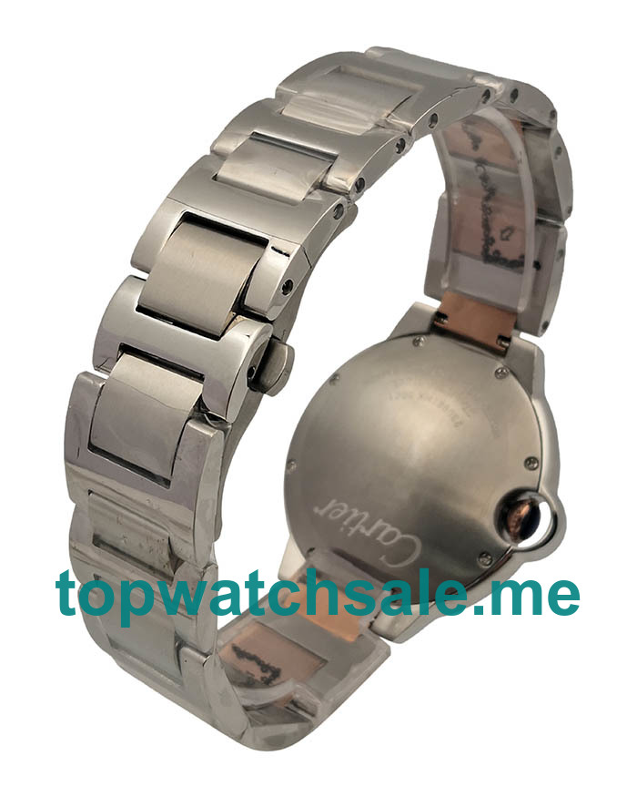 UK Silver Dials Steel And Rose Gold Cartier Ballon Bleu W69009Z3 Replica Watches