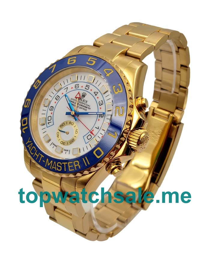 UK White Dials Gold Rolex Yacht-Master II 116688 Replica Watches