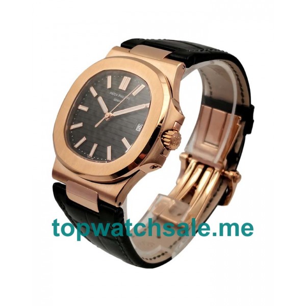UK Black Dials Rose Gold Patek Philippe Nautilus 5711R Replica Watches