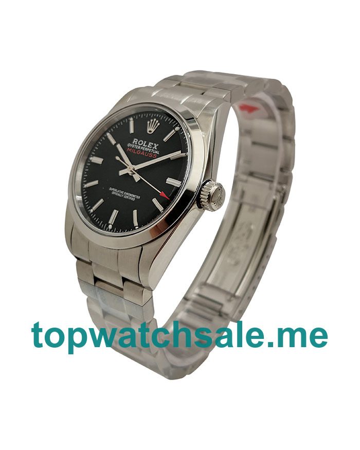 UK Black Dials Steel Rolex Milgauss Ref.1019 Replica Watches