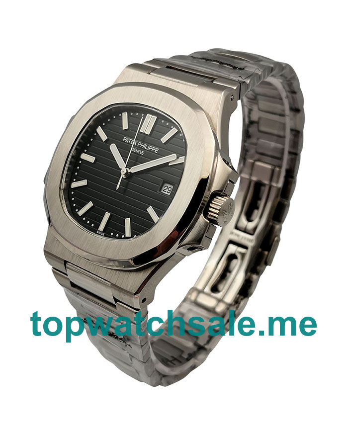 UK Black Dials Steel Patek Philippe Nautilus 5711/1A Replica Watches