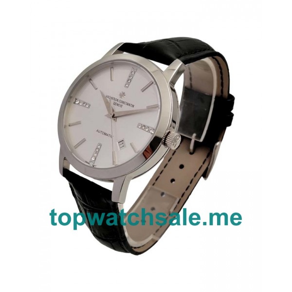 UK Silver Dials Steel Vacheron Constantin Patrimony 129008 Replica Watches