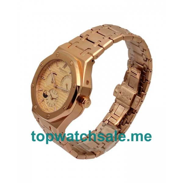 UK Rose Gold Dials Rose Gold Audemars Piguet Royal Oak 26120OR Replica Watches