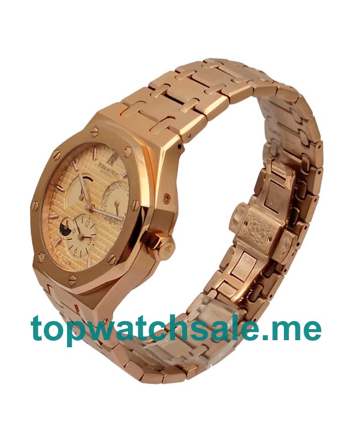 UK Rose Gold Dials Rose Gold Audemars Piguet Royal Oak 26120OR Replica Watches