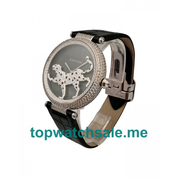 UK Black Dials Steel Cartier Promenade D’une Panthère HPI00692 Replica Watches
