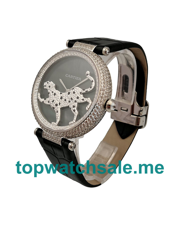UK Black Dials Steel Cartier Promenade D’une Panthère HPI00692 Replica Watches