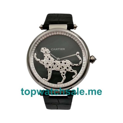 UK Black Dials Steel Cartier Promenade D’une Panthère HPI00690 Replica Watches