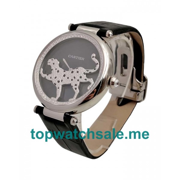 UK Black Dials Steel Cartier Promenade D’une Panthère HPI00690 Replica Watches