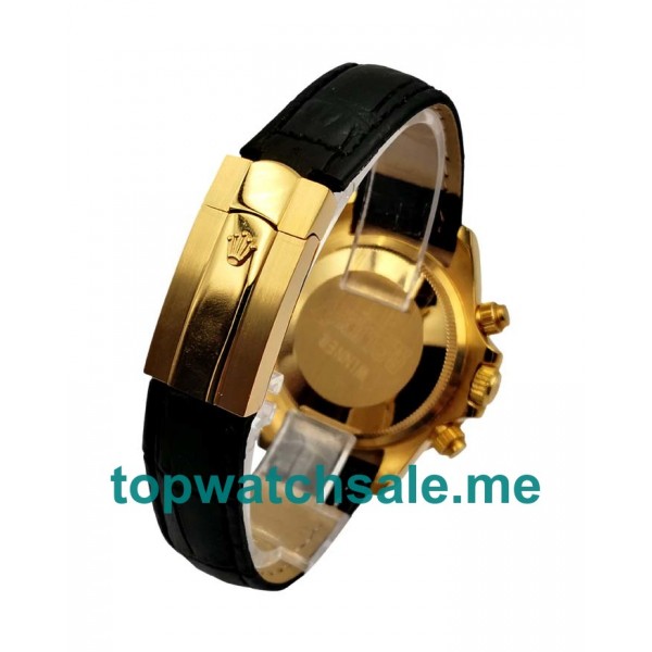 UK Black Dials Gold Rolex Daytona 116508 Replica Watches