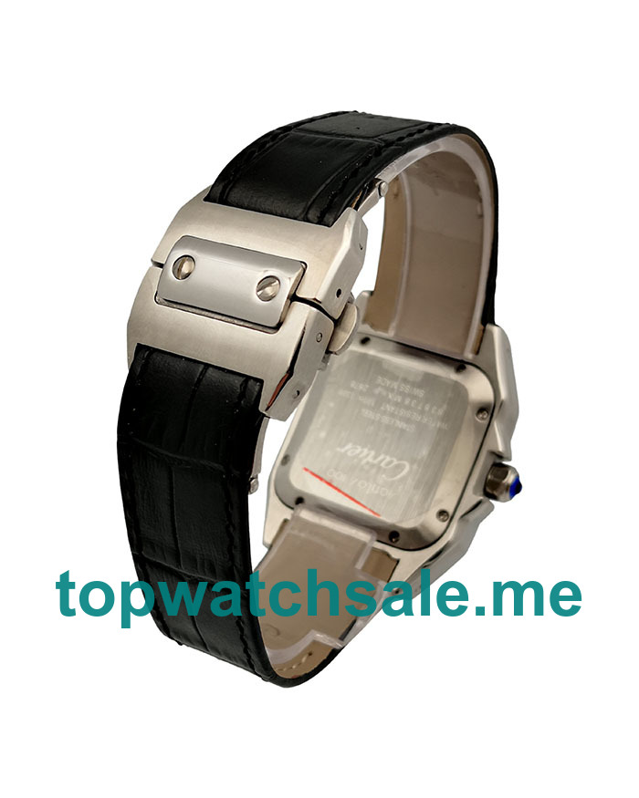 UK Silver Dials Steel Cartier Santos 100 W20106X8 Replica Watches
