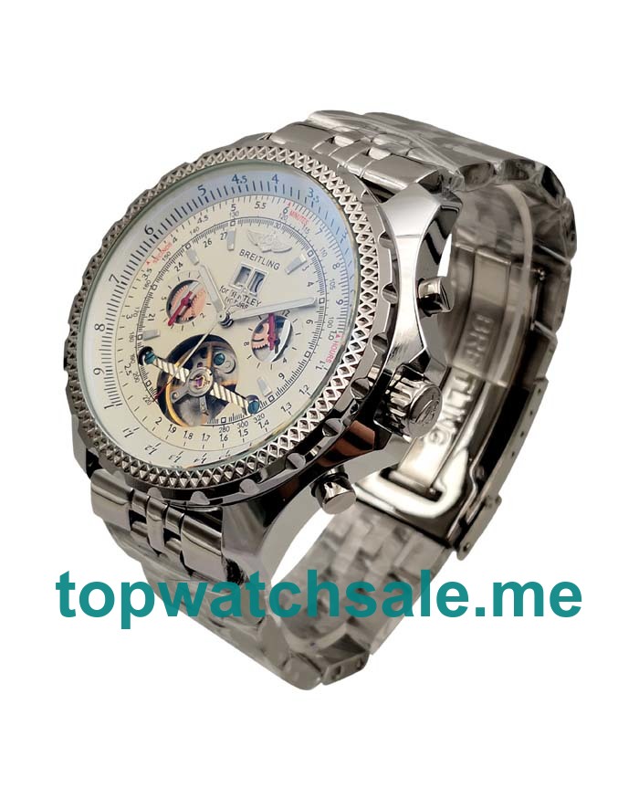 UK White Dials Steel Breitling Bentley Mulliner Tourbillon 138456 Replica Watches
