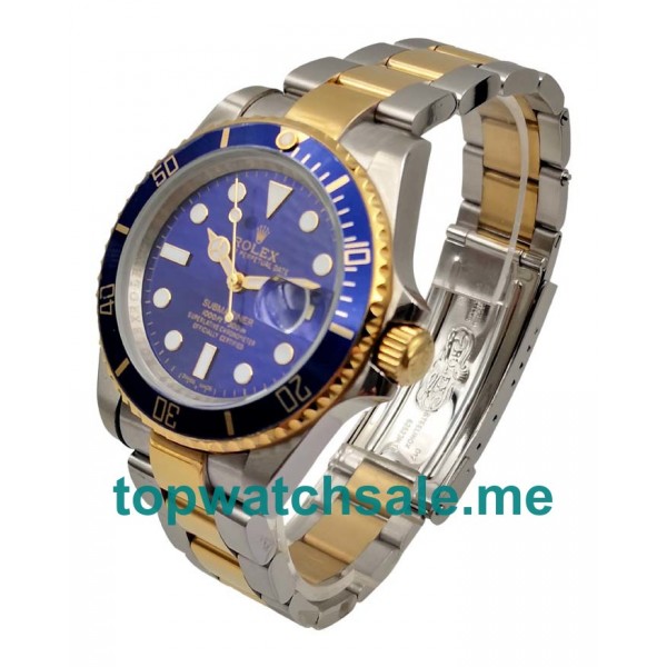 UK Blue Dials Steel And Gold Rolex Submariner 116613 LB Replica Watches