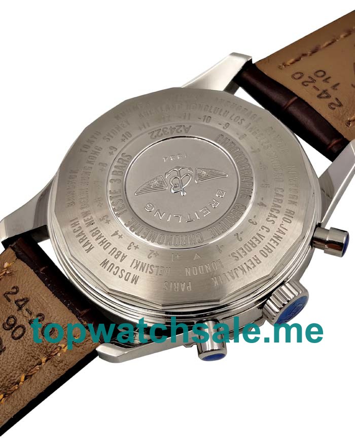 UK Black Dials Steel Breitling Navitimer A24322 Replica Watches