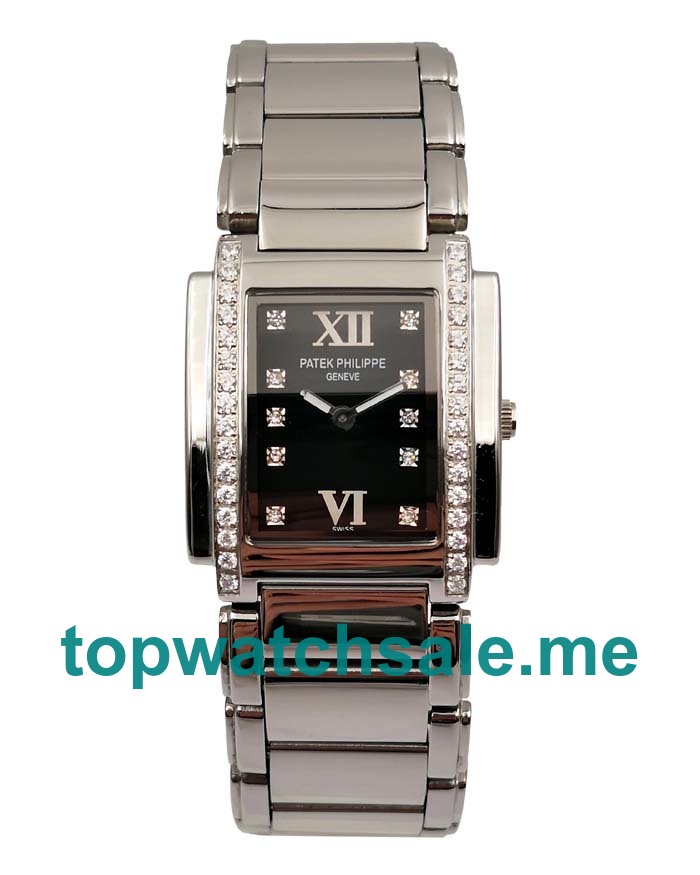 UK Black Dials Steel Patek Philippe Twenty ~ 4 4910 Replica Watches