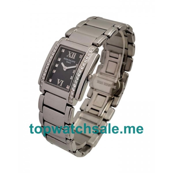 UK Black Dials Steel Patek Philippe Twenty ~ 4 4910 Replica Watches