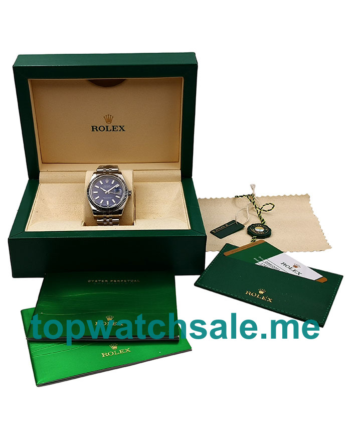 UK Blue Dials Steel Rolex Datejust 116334 Replica Watches