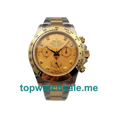 UK Champagne Dials Steel And Gold Rolex Daytona 116503 Replica Watches
