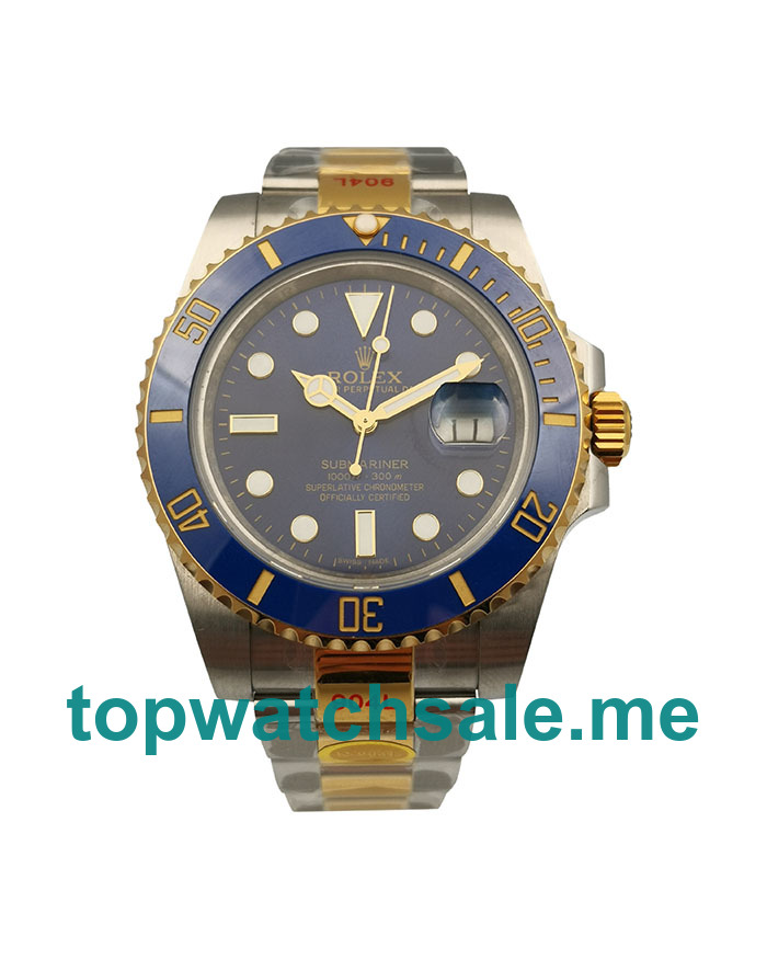 UK Blue Dials Steel And Gold Rolex Submariner 116613 LB JF Replica Watches