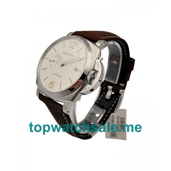 UK White Dials Steel Panerai Luminor Due PAM01046 Replica Watches