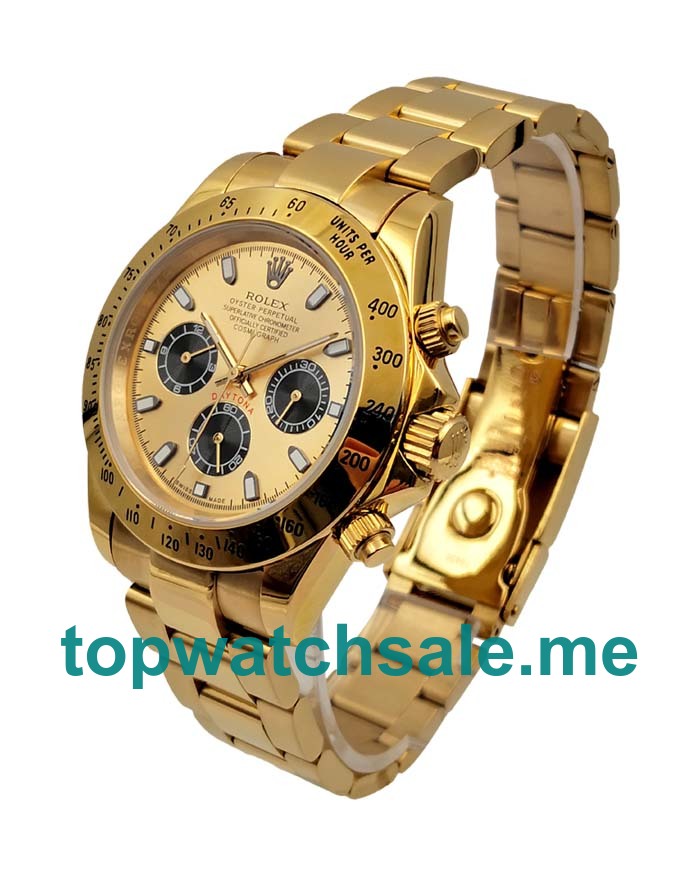 UK Champagne Dials Gold Rolex Daytona 116508 Replica Watches
