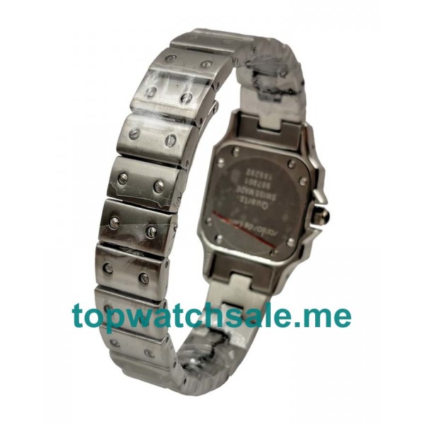 UK Silver Dials Steel Cartier Santos GALBEE W20056D6 Replica Watches