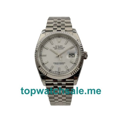 UK Silver Dials Steel Rolex Datejust 116234 Replica Watches