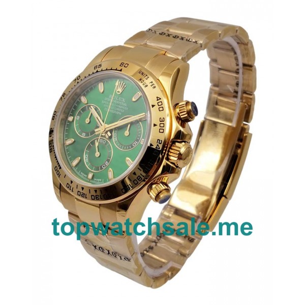 UK Green Dials Gold Rolex Daytona 116508 Replica Watches