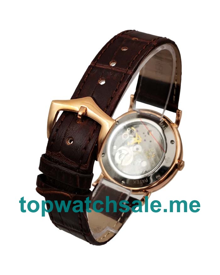 UK White Dials Red Gold Patek Philippe Calatrava 5116R Replica Watches