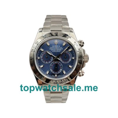 UK Blue Dials Steel Rolex Daytona 116509 Replica Watches