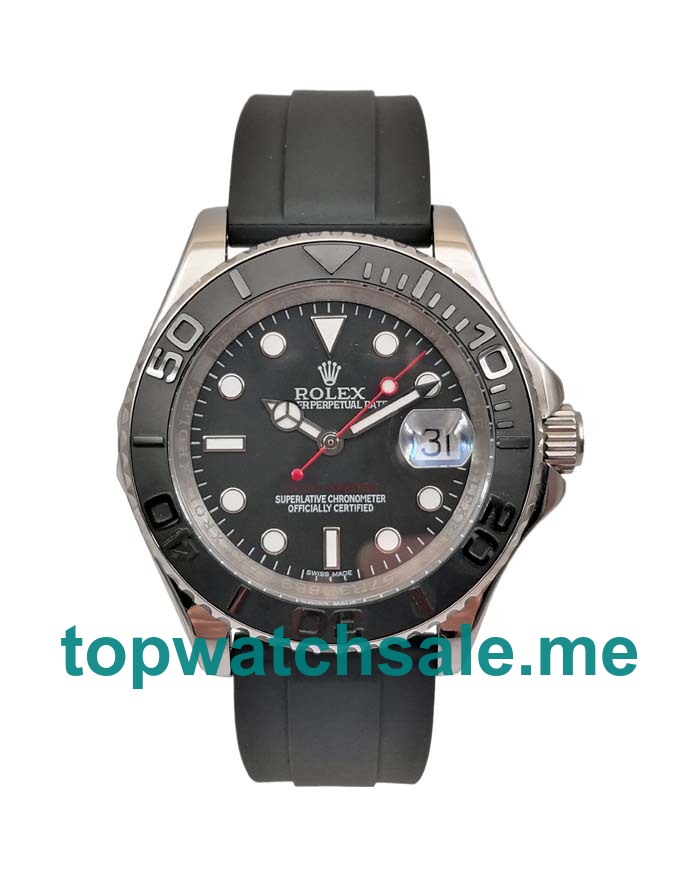 UK Black Dials Steel Rolex Yacht-Master 116655 Replica Watches