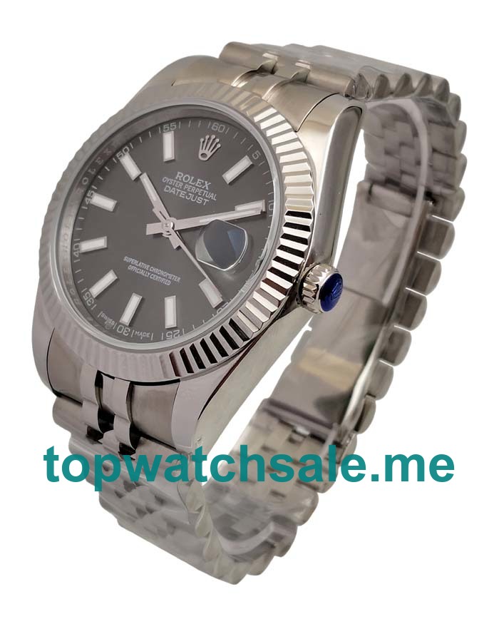 UK Anthracite Dials Steel Rolex Datejust 126334 Replica Watches