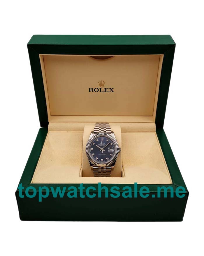 UK Blue Dials Steel Rolex Datejust 126334 Replica Watches